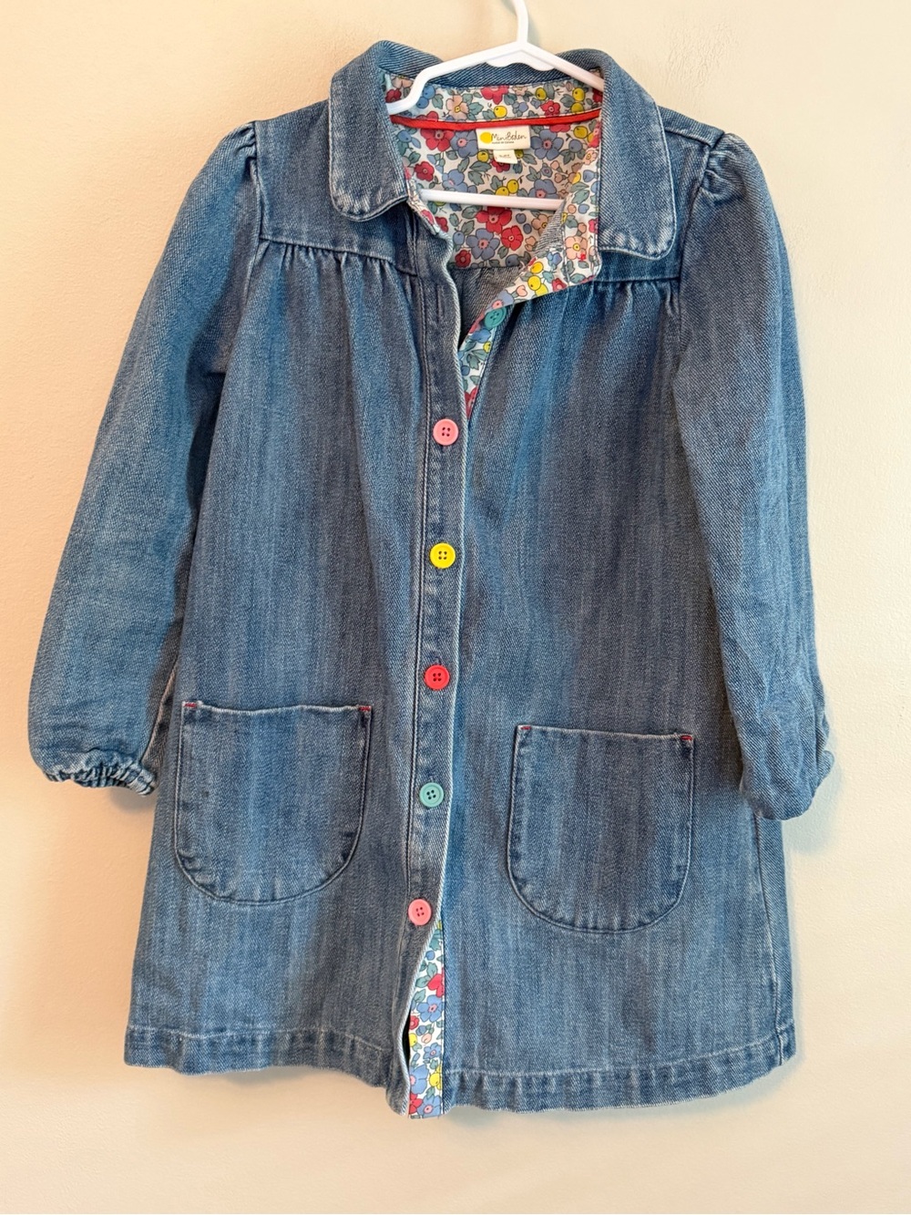 Mini Boden Blue Denim Jacket Dress